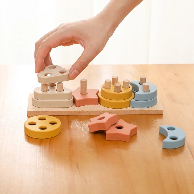 Carro de Encaixe Montessori - Brinquedo Montessori #Product_type# - Desenvolvimento infantil