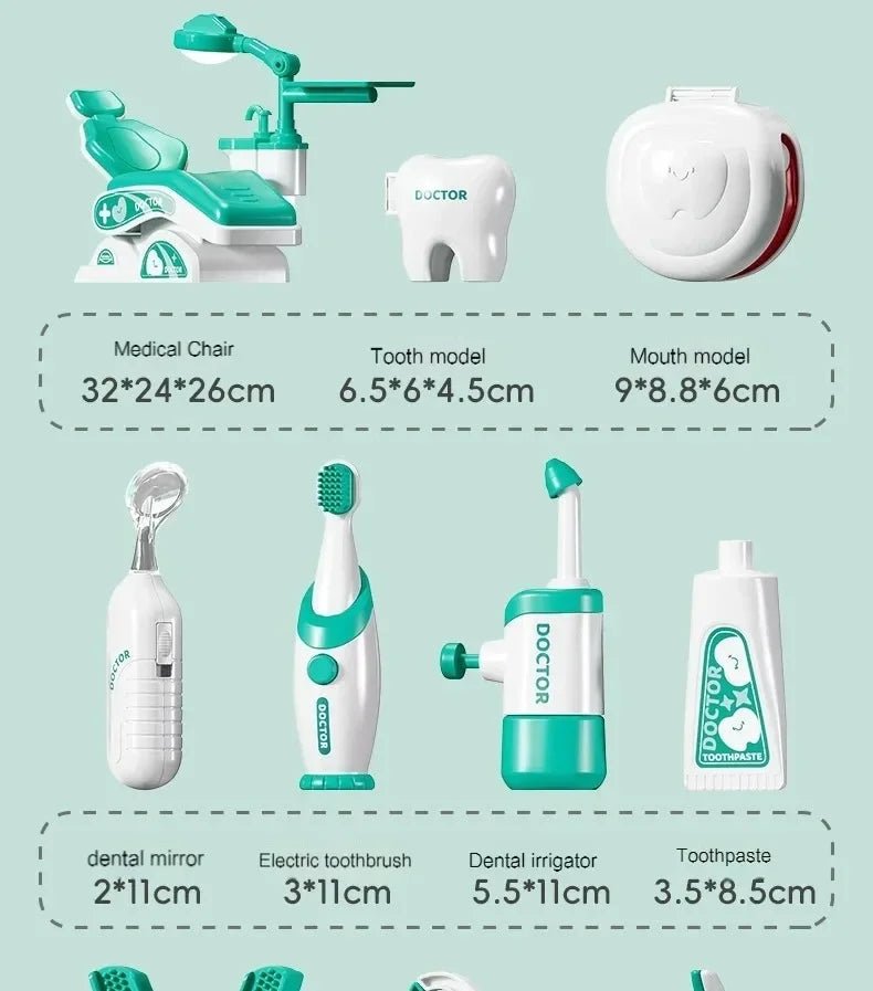 Kit Dentista Infantil - Brinquedo Montessori #Product_type# - Desenvolvimento infantil