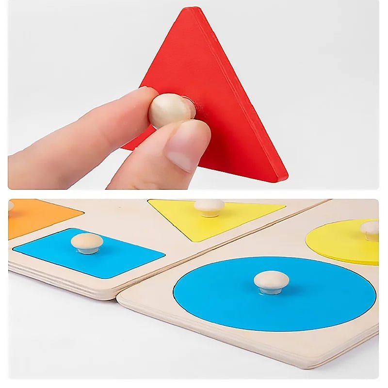 Tabuleiro Montessori de Formas e Cores - Brinquedo Montessori #Product_type# - Desenvolvimento infantil
