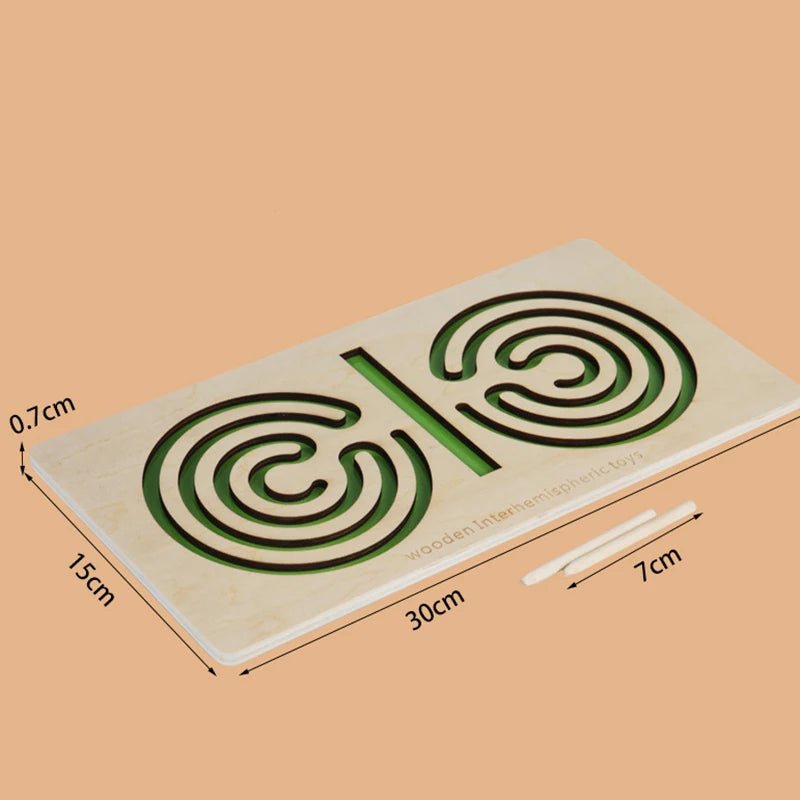 Tabuleiro Labirinto - Brinquedo Montessori #Product_type# - Desenvolvimento infantil
