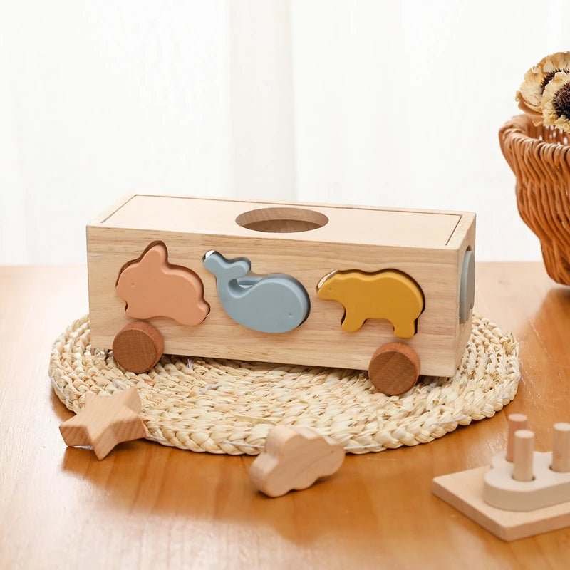 Carro de Encaixe Montessori - Brinquedo Montessori #Product_type# - Desenvolvimento infantil
