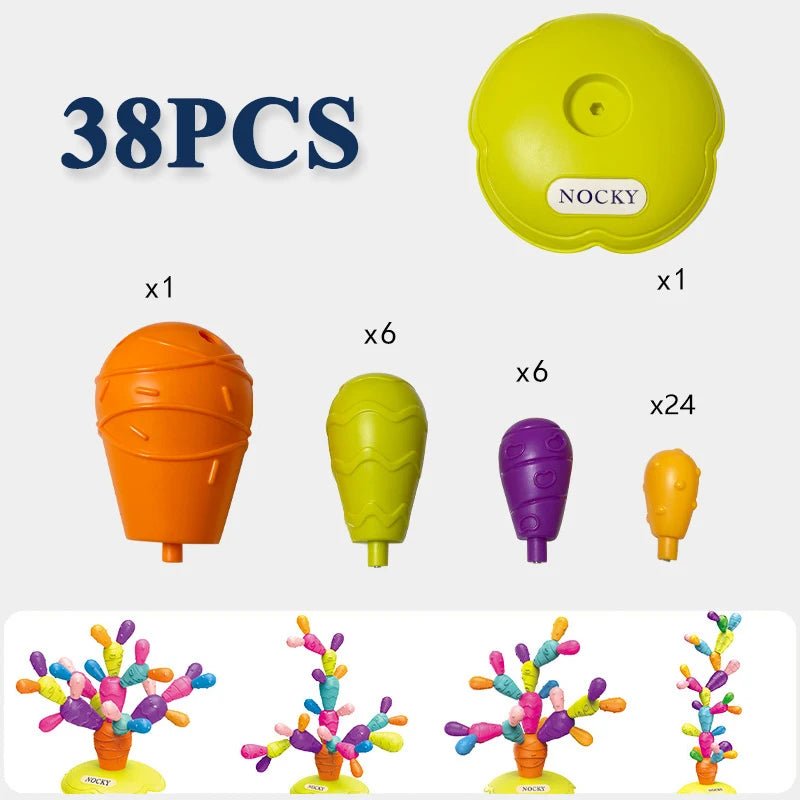 Brinquedo de Equilíbrio Cacto - Brinquedo Montessori #Product_type# - Desenvolvimento infantil