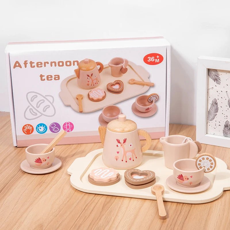 Brinquedo Kit Café da Tarde Madeira - Brinquedo Montessori #Product_type# - Desenvolvimento infantil