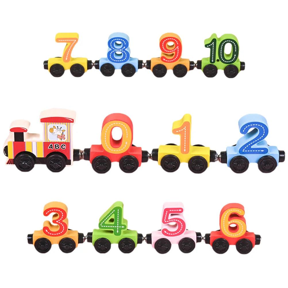 Trem de Madeira: Aprendendo Números e Cores - Brinquedo Montessori #Product_type# - Desenvolvimento infantil