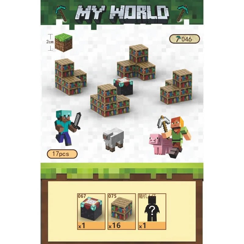 Blocos Magnéticos Minecraft - Brinquedo Montessori #Product_type# - Desenvolvimento infantil