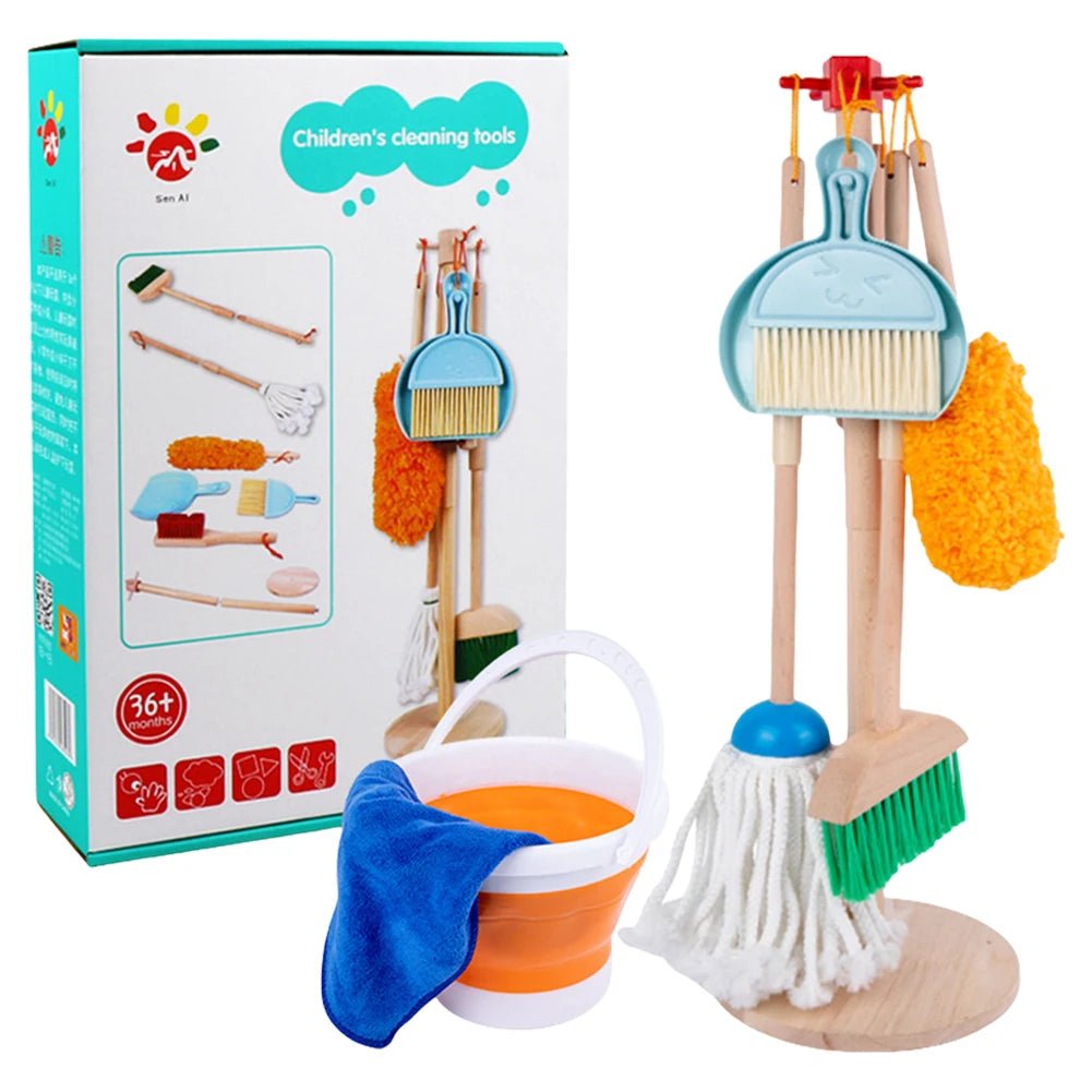Kit Limpeza em Madeira - Brinquedo Montessori #Product_type# - Desenvolvimento infantil