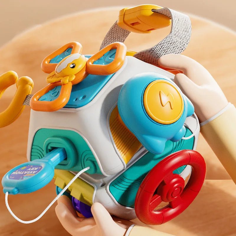 Cubo de Atividades Baby Busy - Brinquedo Montessori #Product_type# - Desenvolvimento infantil