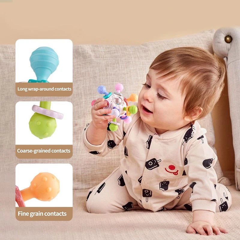Mordedor Infantil Sensorial - Brinquedo Montessori #Product_type# - Desenvolvimento infantil