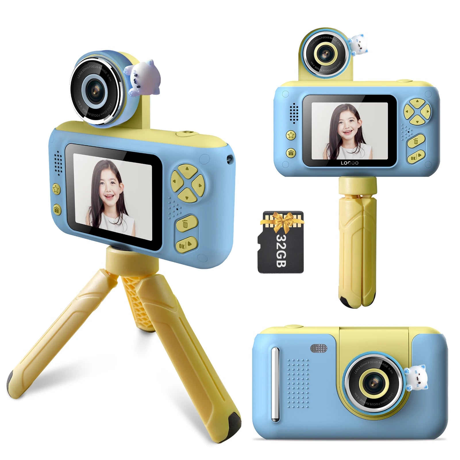 Câmera Digital Infantil Tripé - Brinquedo Montessori #Product_type# - Desenvolvimento infantil