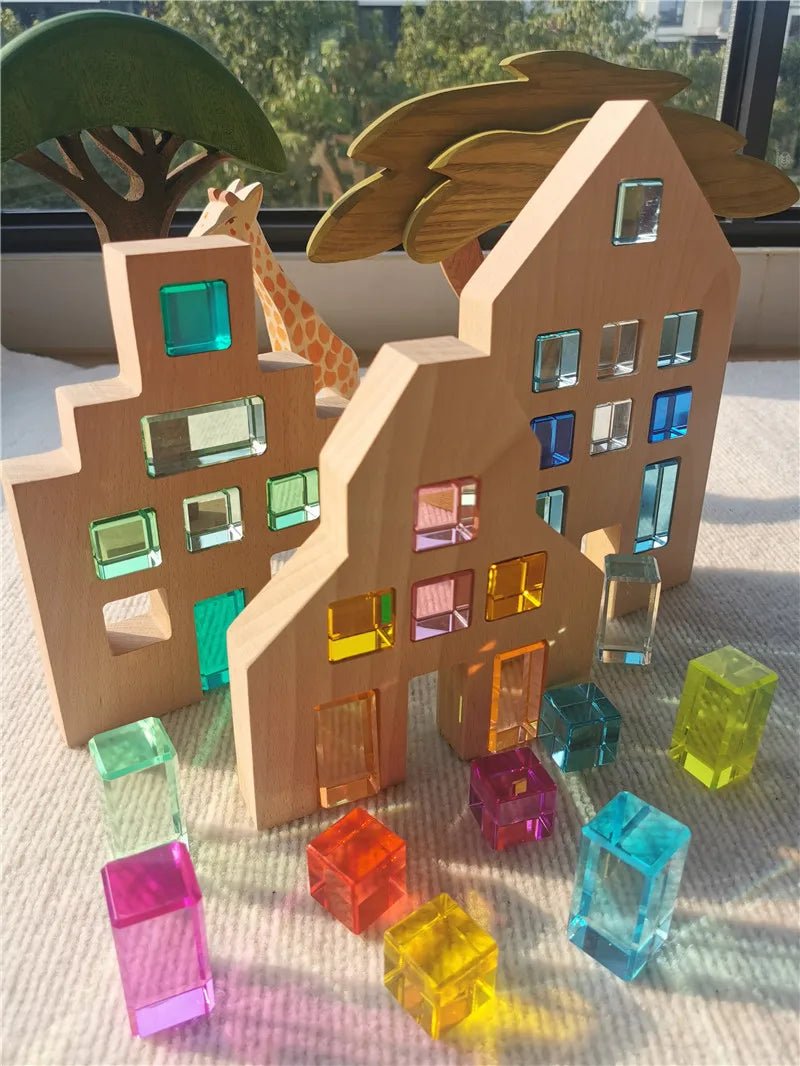 Casa de Madeira Montessori - Brinquedo Montessori #Product_type# - Desenvolvimento infantil