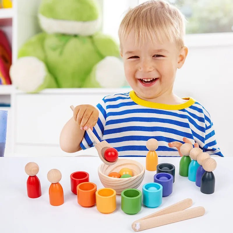 Jogo Montessori de Classificação de Cores - Brinquedo Montessori #Product_type# - Desenvolvimento infantil