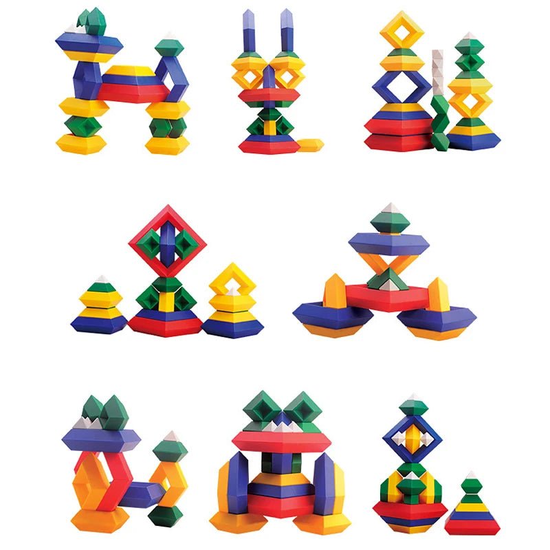 Blocos de Construção Infantil Pirâmide - Brinquedo Montessori #Product_type# - Desenvolvimento infantil