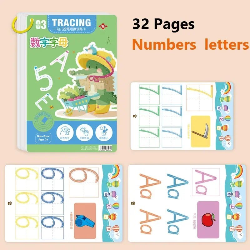 Livro de Exercícios com Traçado de Linhas - Brinquedo Montessori #Product_type# - Desenvolvimento infantil