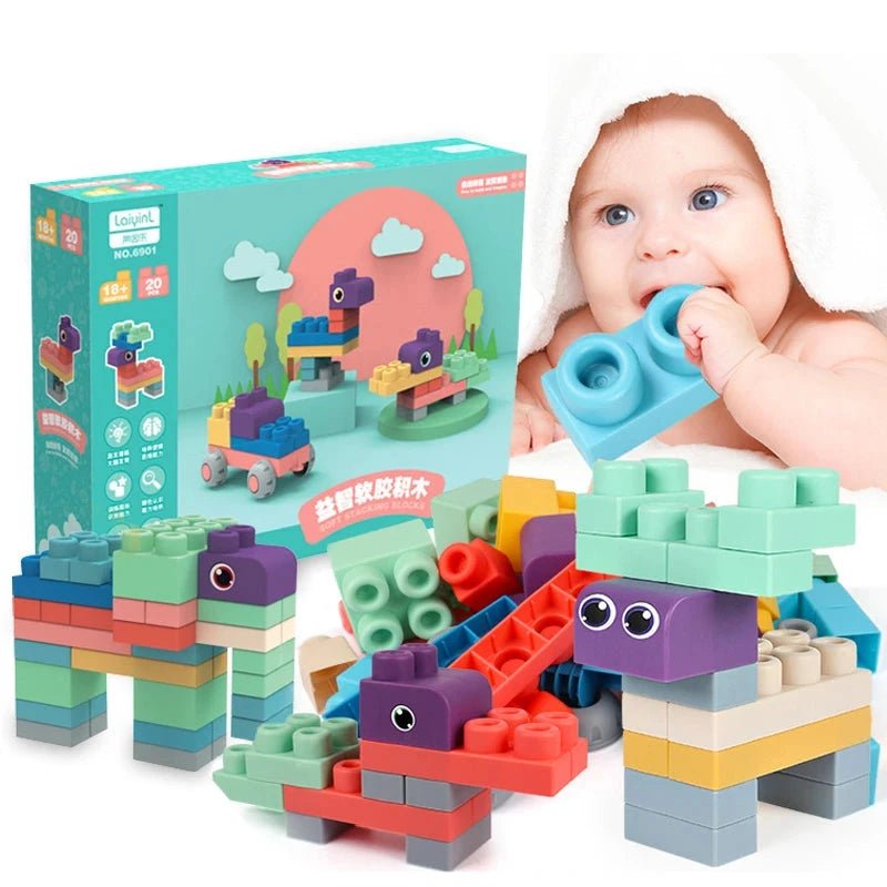 Blocos de Construção Bebê - Brinquedo Montessori #Product_type# - Desenvolvimento infantil