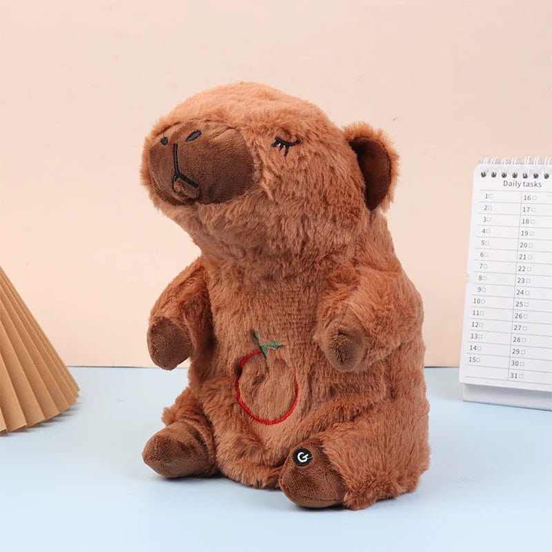 Pelúcia Baby Capivara Respira - Brinquedo Montessori #Product_type# - Desenvolvimento infantil