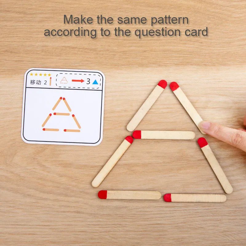 Jogo de Correspondência de Palitos Montessori - Brinquedo Montessori #Product_type# - Desenvolvimento infantil