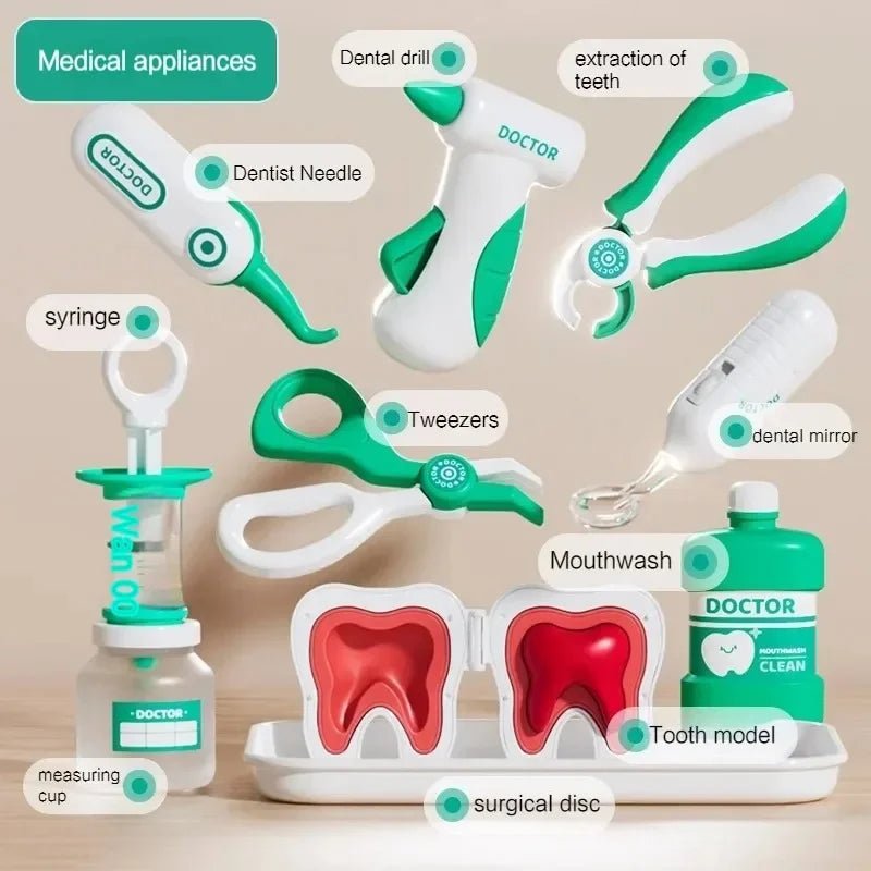 Kit Dentista Infantil - Brinquedo Montessori #Product_type# - Desenvolvimento infantil