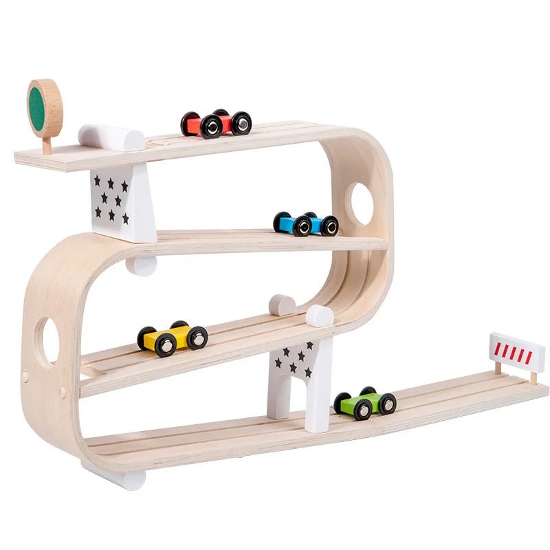Pista de Corrida Inercial - Brinquedo Montessori #Product_type# - Desenvolvimento infantil