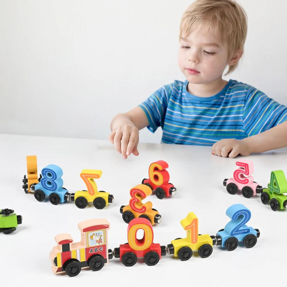 Trem de Madeira: Aprendendo Números e Cores - Brinquedo Montessori #Product_type# - Desenvolvimento infantil