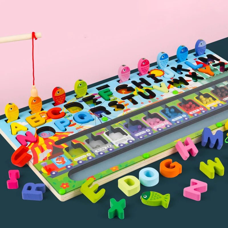 Tabuleiro Montessori de Matemática e Cores - Brinquedo Montessori #Product_type# - Desenvolvimento infantil