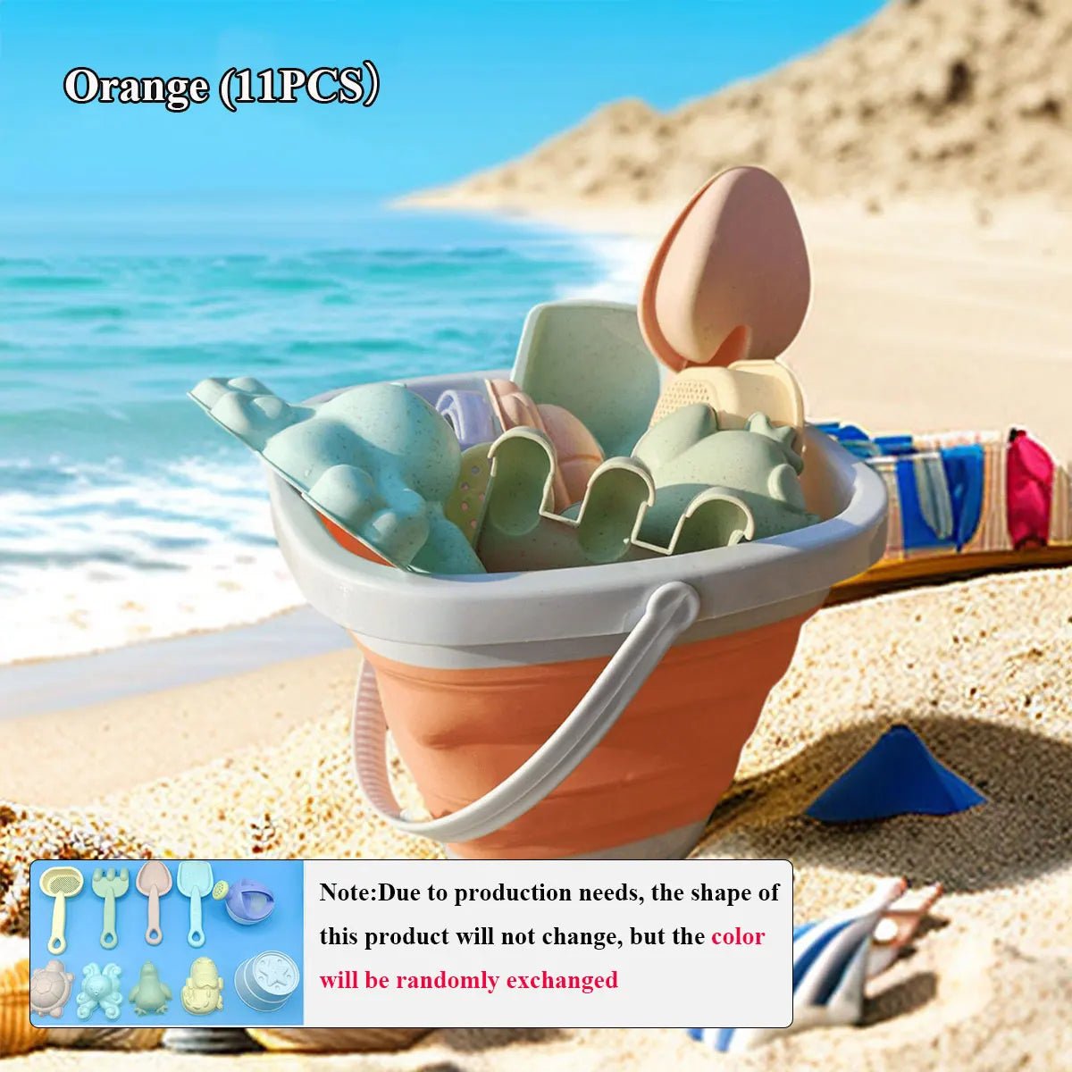 Balde e Acessórios Praia - Brinquedo Montessori #Product_type# - Desenvolvimento infantil