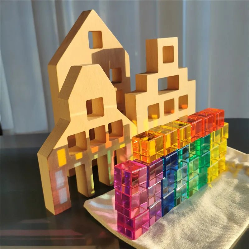 Casa de Madeira Montessori - Brinquedo Montessori #Product_type# - Desenvolvimento infantil