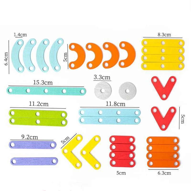 Quebra - Cabeça Geométrico Montessori - Geoboard - Brinquedo Montessori #Product_type# - Desenvolvimento infantil