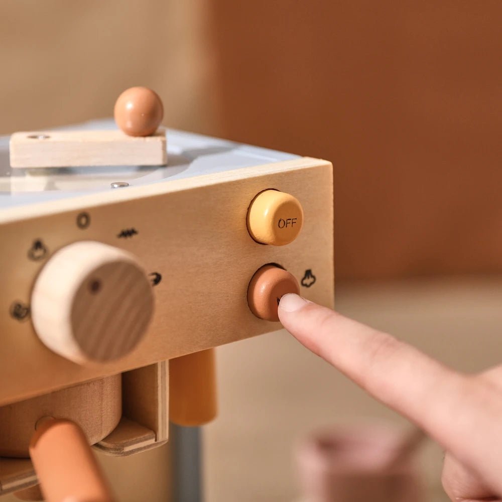 Brinquedo Cafeteira Expresso e Acessórios - Brinquedo Montessori #Product_type# - Desenvolvimento infantil