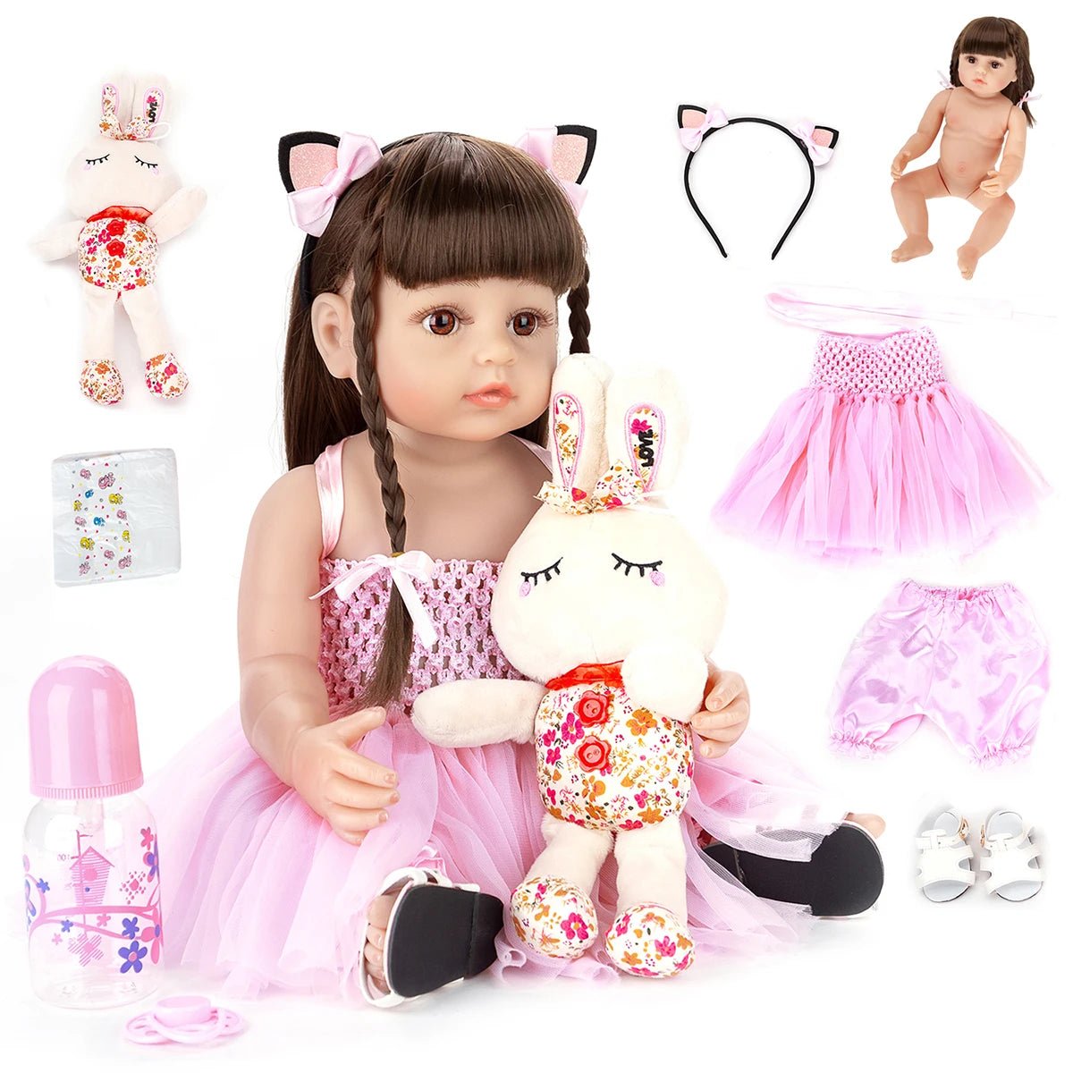 Boneca Reborn Brastoy - Brinquedo Montessori #Product_type# - Desenvolvimento infantil