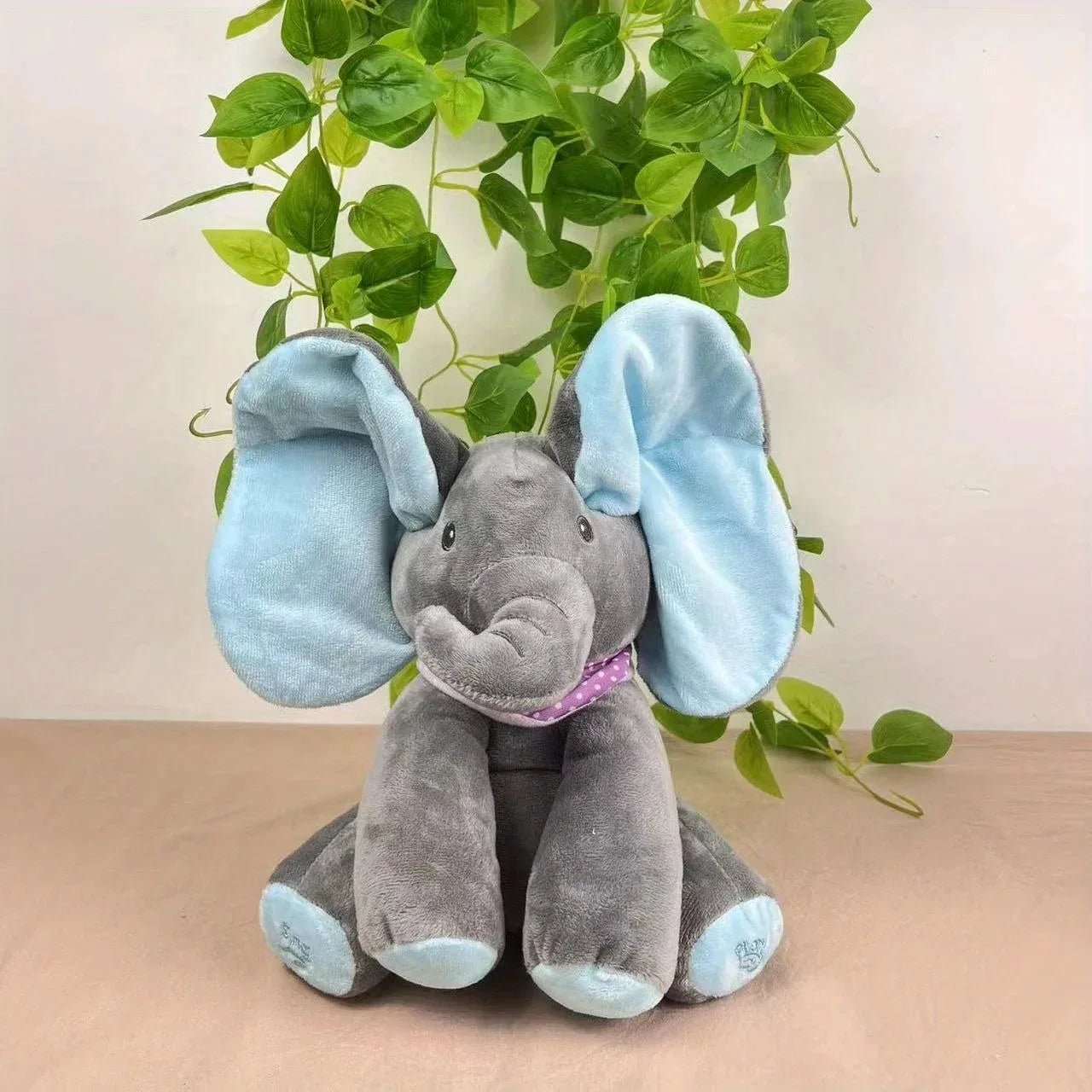 Pelúcia Elefantinho Interativo - Brinquedo Montessori #Product_type# - Desenvolvimento infantil