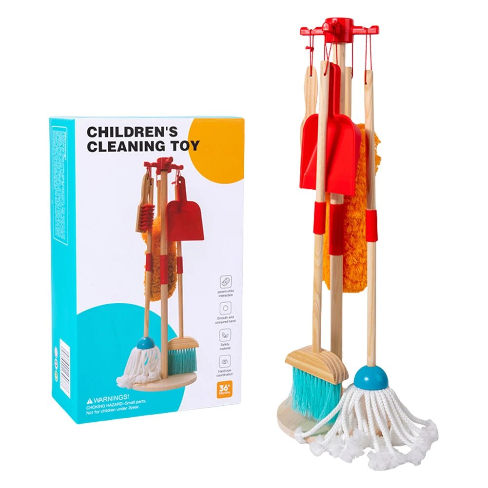 Kit Limpeza em Madeira - Brinquedo Montessori #Product_type# - Desenvolvimento infantil