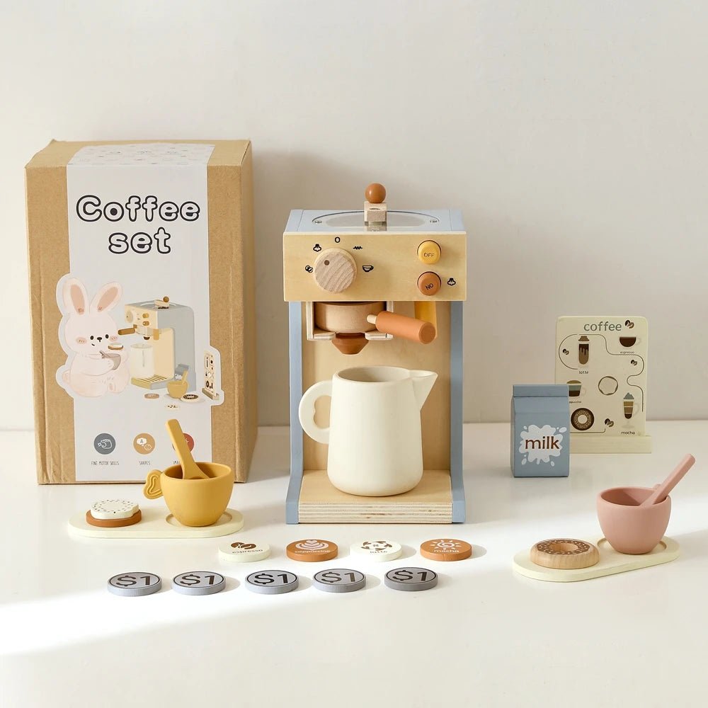 Brinquedo Cafeteira Expresso e Acessórios - Brinquedo Montessori #Product_type# - Desenvolvimento infantil