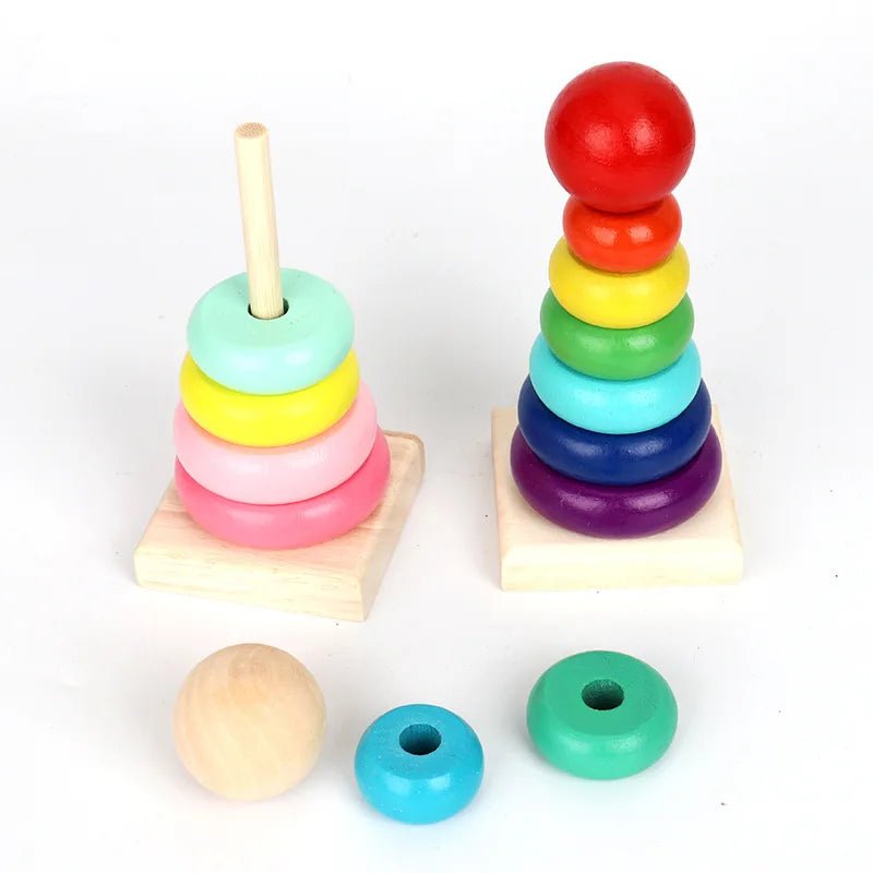 Torre de Anéis Empilháveis Montessori - Brinquedo Montessori #Product_type# - Desenvolvimento infantil