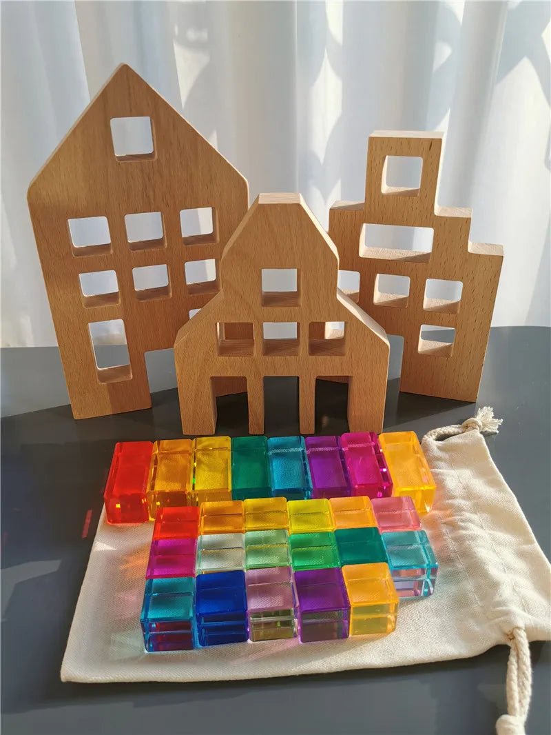 Casa de Madeira Montessori - Brinquedo Montessori #Product_type# - Desenvolvimento infantil