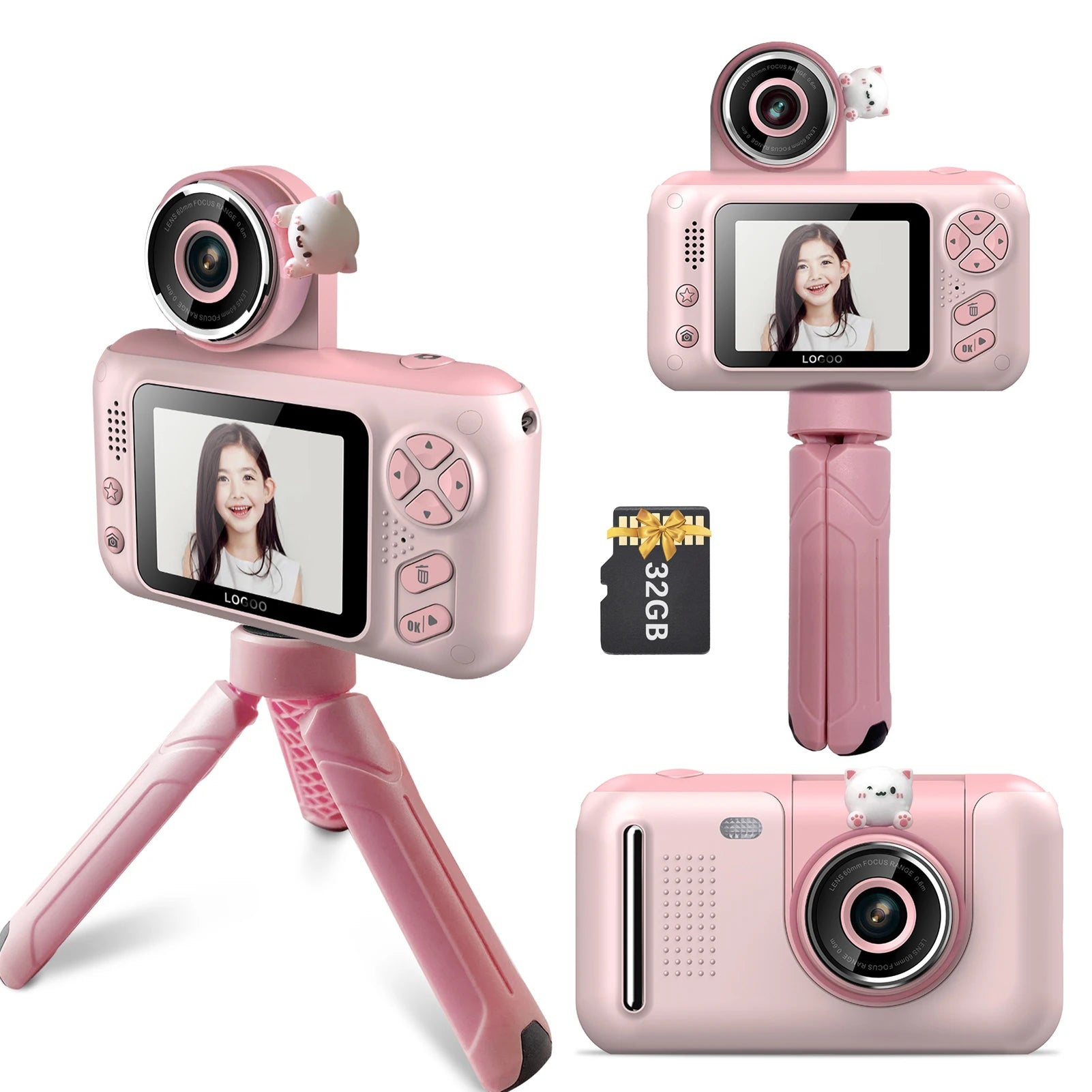 Câmera Digital Infantil Tripé - Brinquedo Montessori #Product_type# - Desenvolvimento infantil