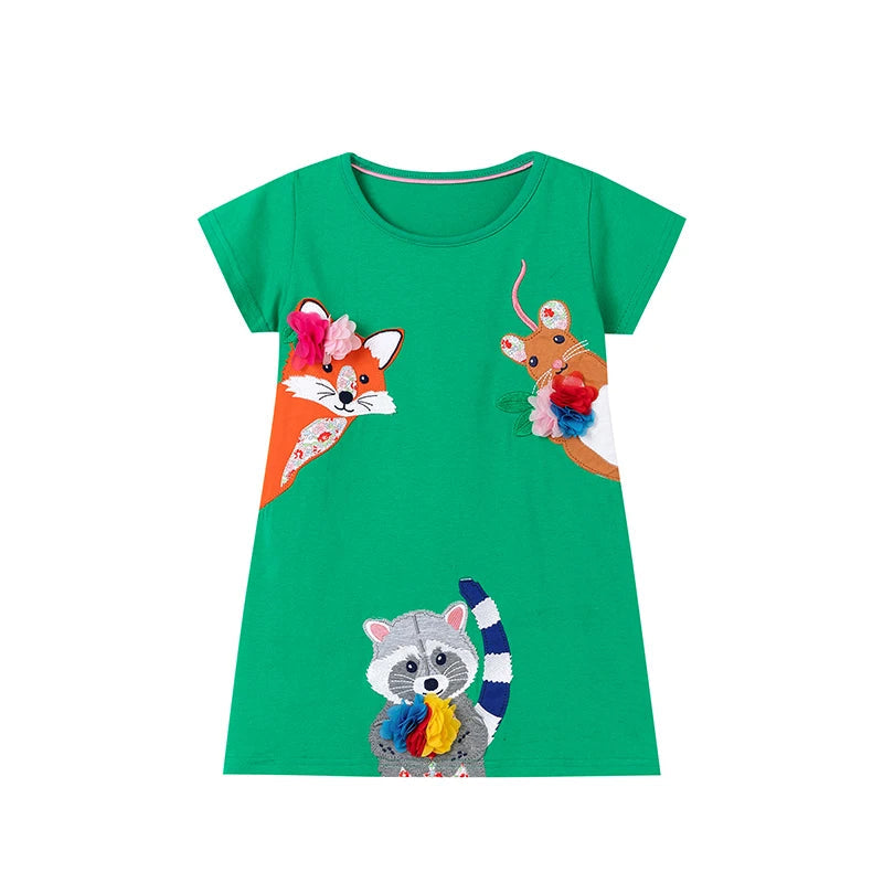 Vestido Raposa Bordado