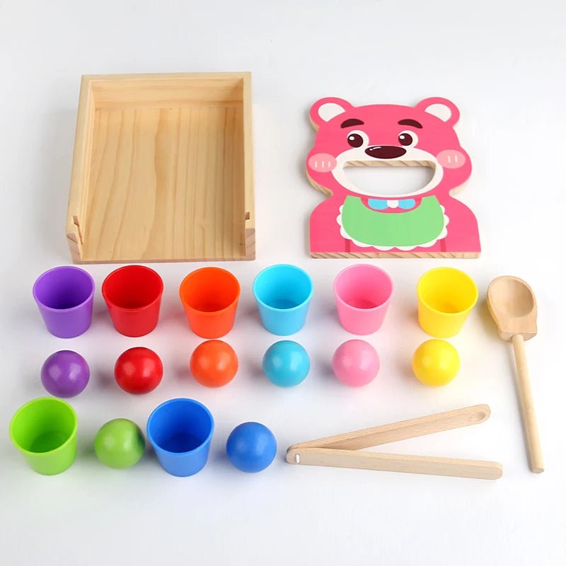 Jogo Montessori Cores e Equilibrio - Brinquedo Montessori #Product_type# - Desenvolvimento infantil