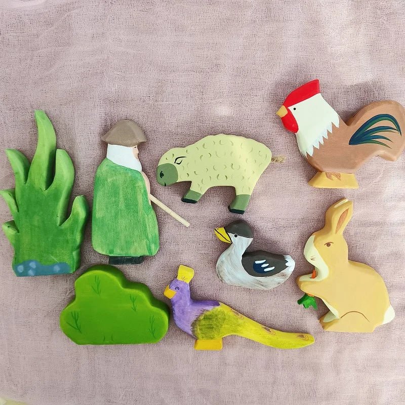 Animais Artesanais de Madeira - Brinquedo Montessori #Product_type# - Desenvolvimento infantil