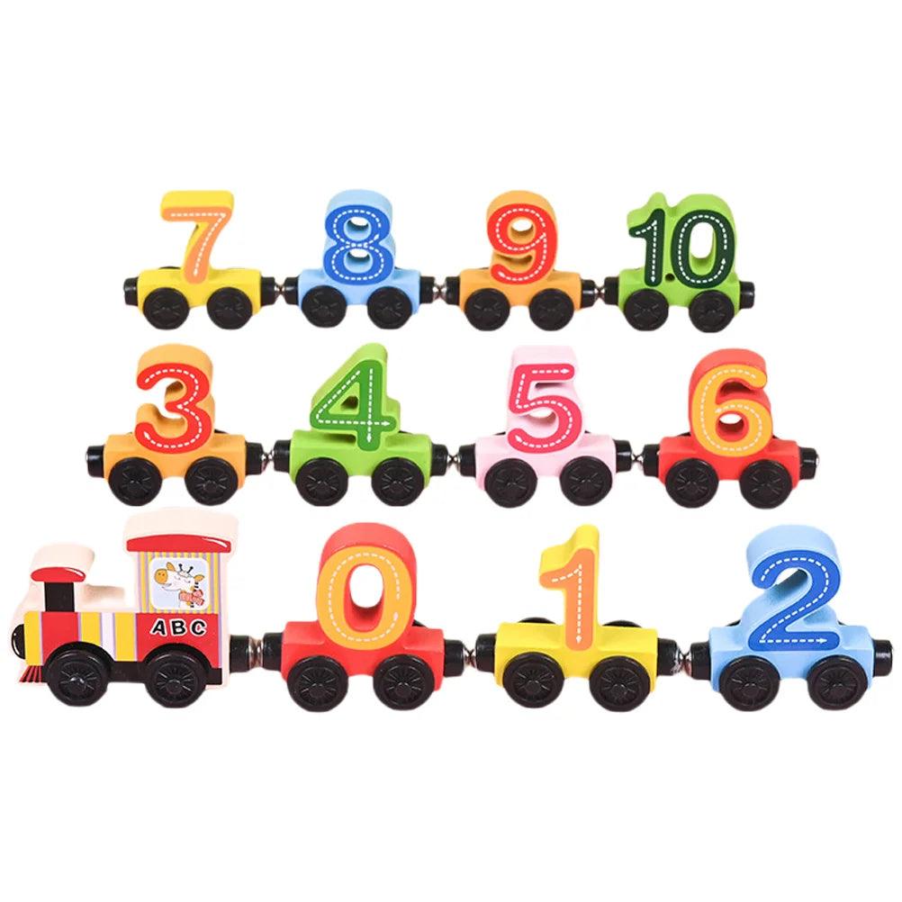 Trem de Madeira: Aprendendo Números e Cores - Brinquedo Montessori #Product_type# - Desenvolvimento infantil