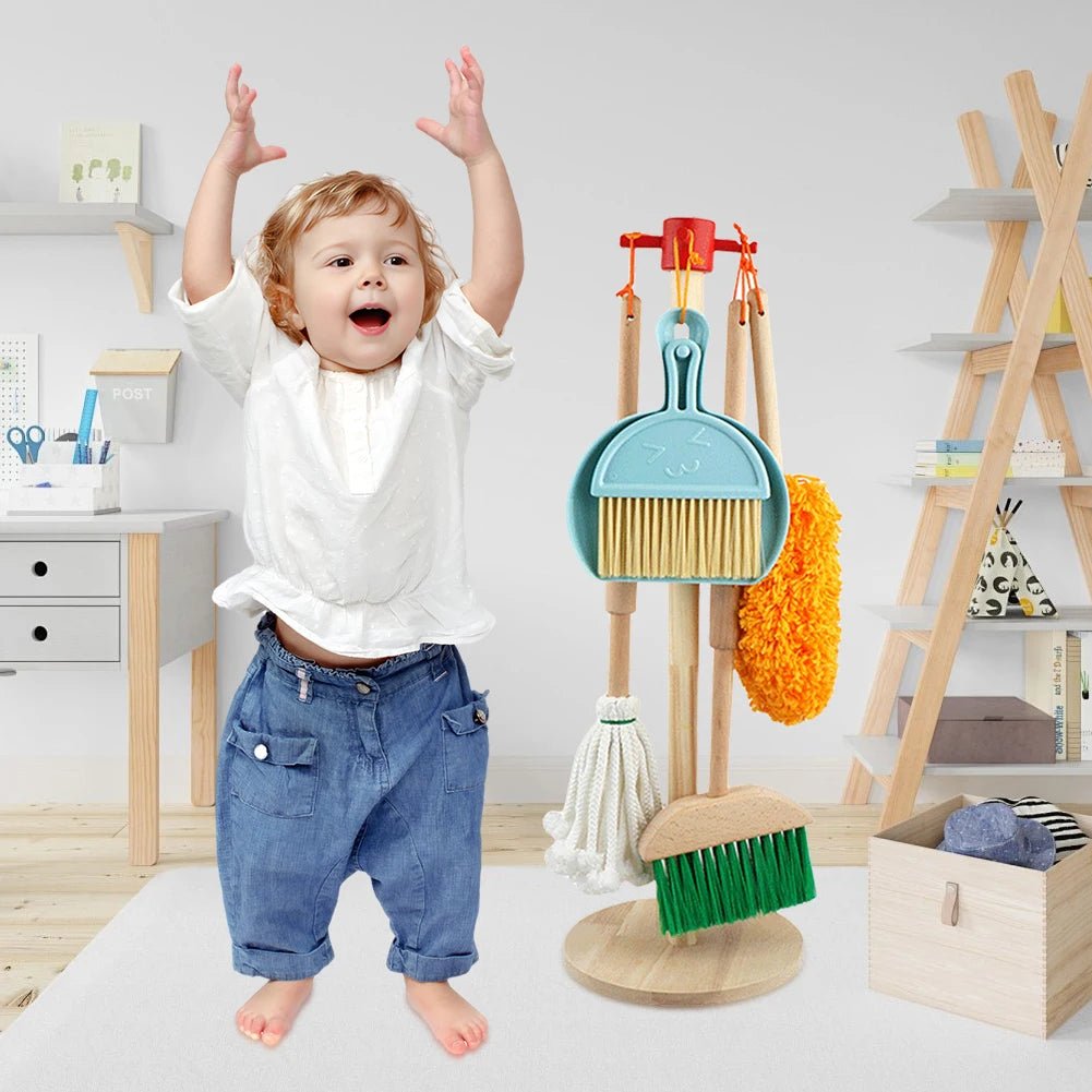 Kit Limpeza em Madeira - Brinquedo Montessori #Product_type# - Desenvolvimento infantil