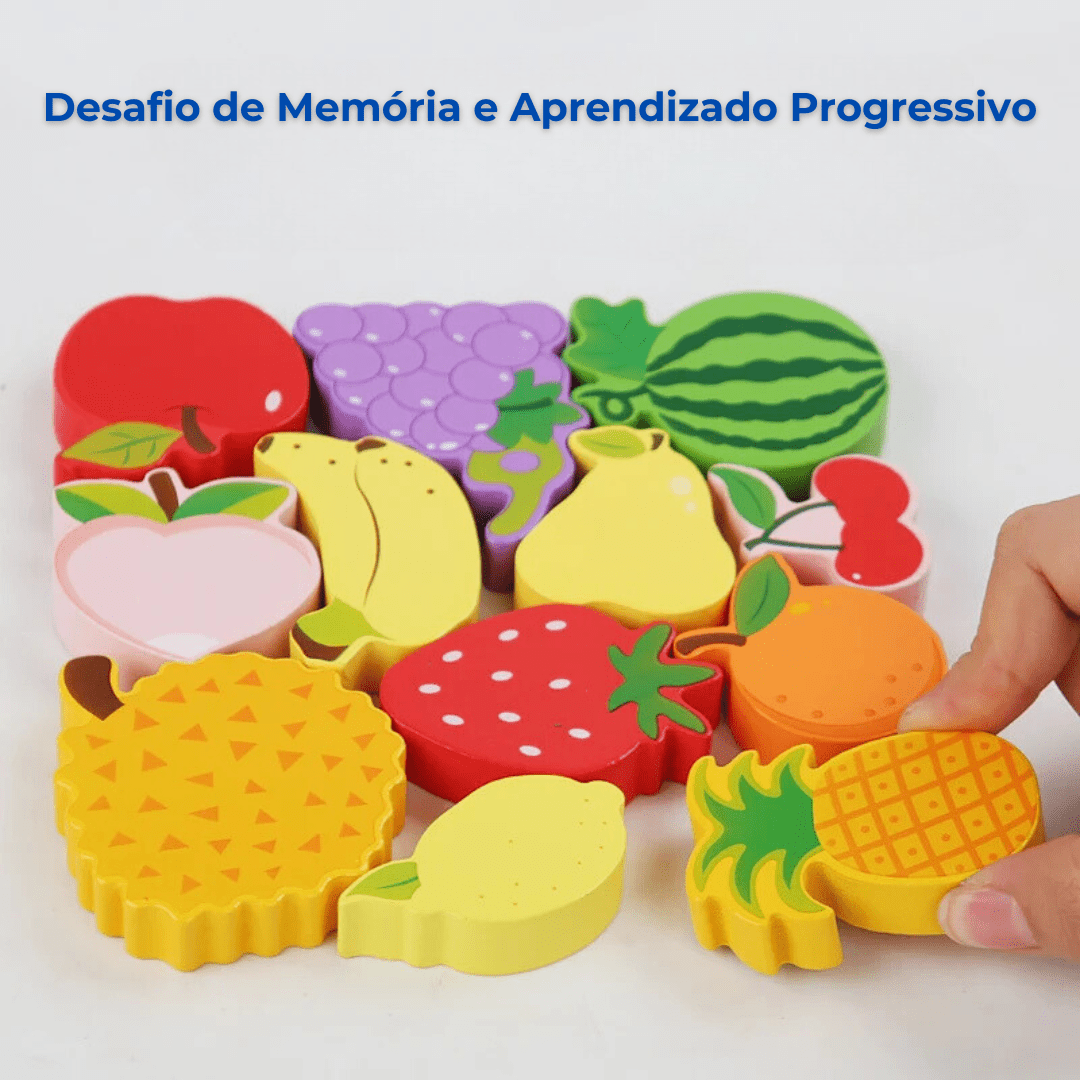 Quebra - Cabeça de Madeira 3D - Brinquedo Montessori #Product_type# - Desenvolvimento infantil