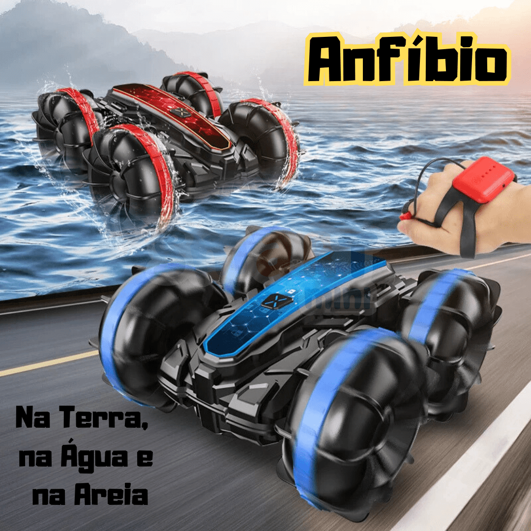 Carro de Controle Remoto Anfíbio - Brinquedo Montessori #Product_type# - Desenvolvimento infantil