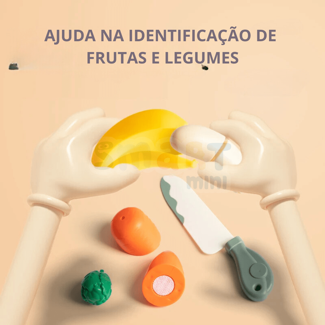 Conjunto de Corte de Frutas e Legumes - Brinquedo Montessori #Product_type# - Desenvolvimento infantil