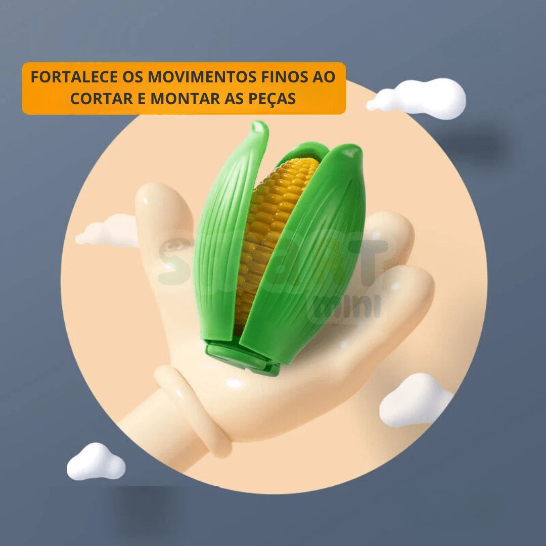 Conjunto de Corte de Frutas e Legumes - Brinquedo Montessori #Product_type# - Desenvolvimento infantil