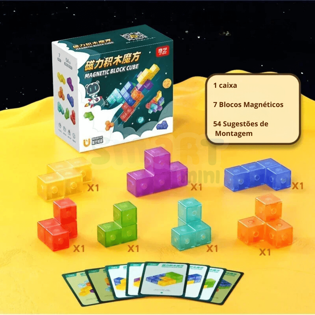 Cube Magnético - Cube Zone - Brinquedo Montessori #Product_type# - Desenvolvimento infantil