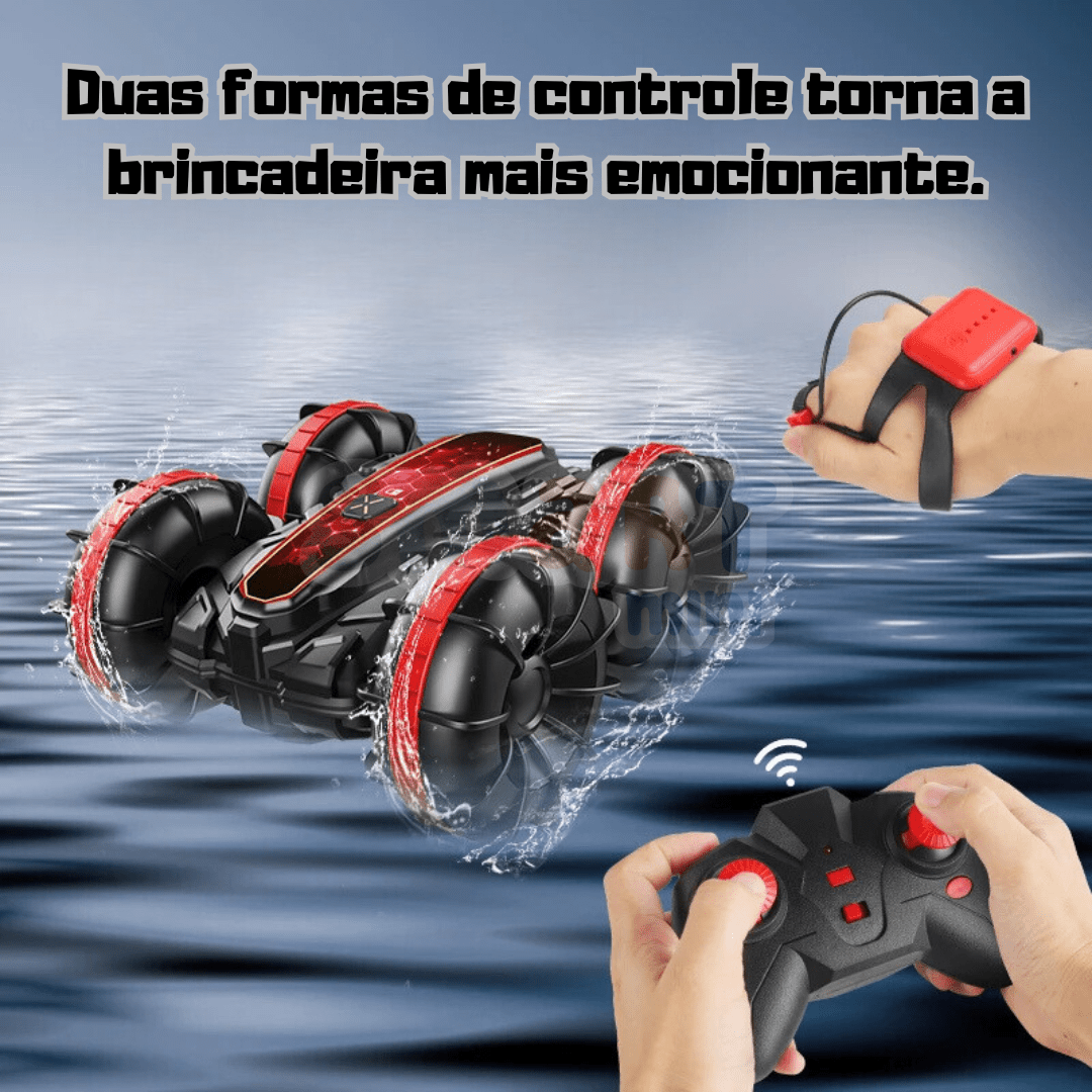 Carro de Controle Remoto Anfíbio - Brinquedo Montessori #Product_type# - Desenvolvimento infantil