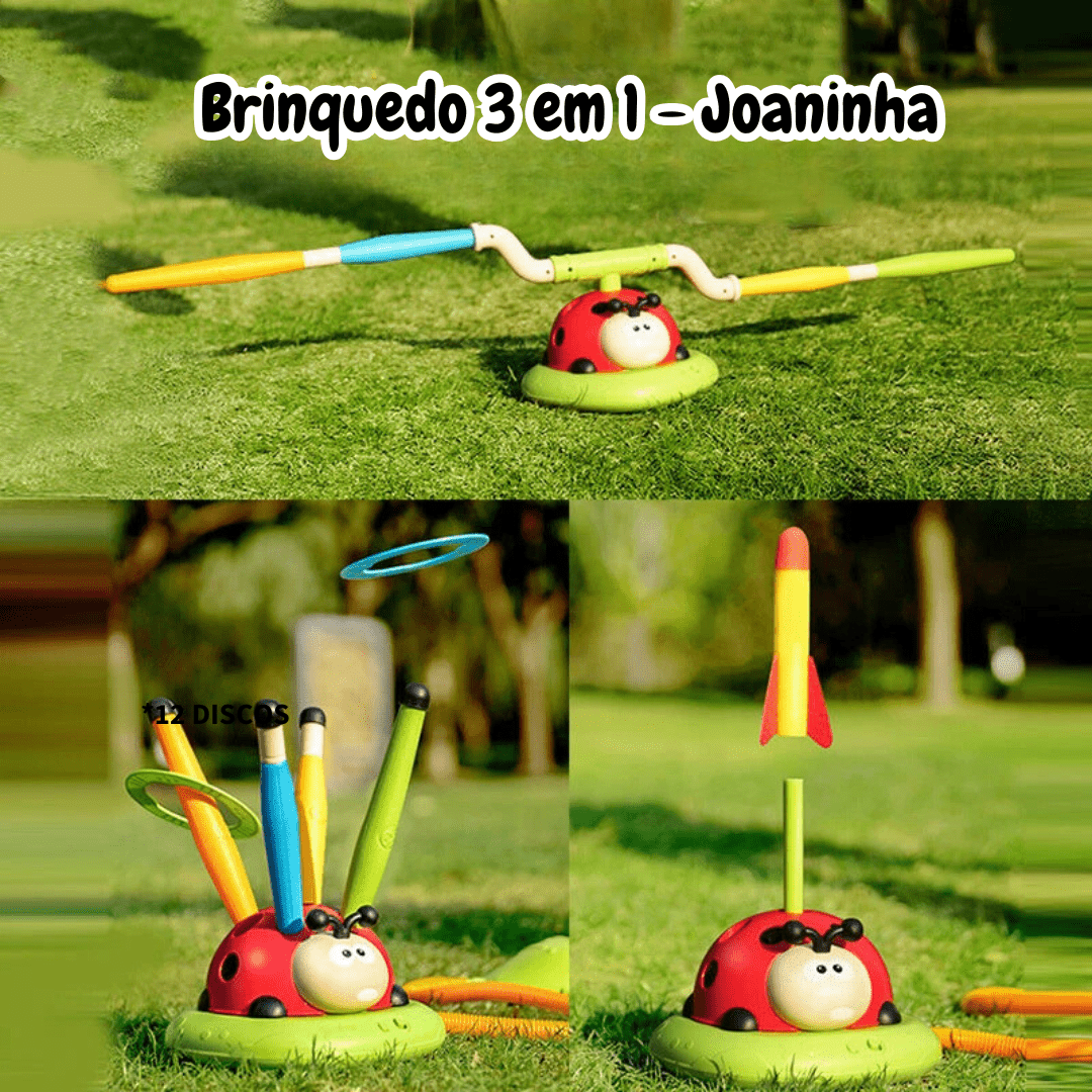 Brinquedo 3 em 1 - Joaninha - Brinquedo Montessori #Product_type# - Desenvolvimento infantil