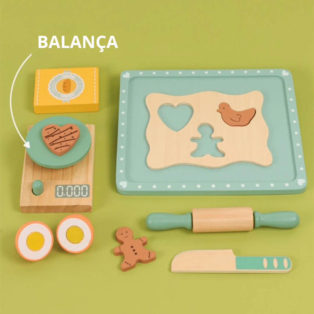 Kit de Biscoitos - Madeira - Brinquedo Montessori #Product_type# - Desenvolvimento infantil