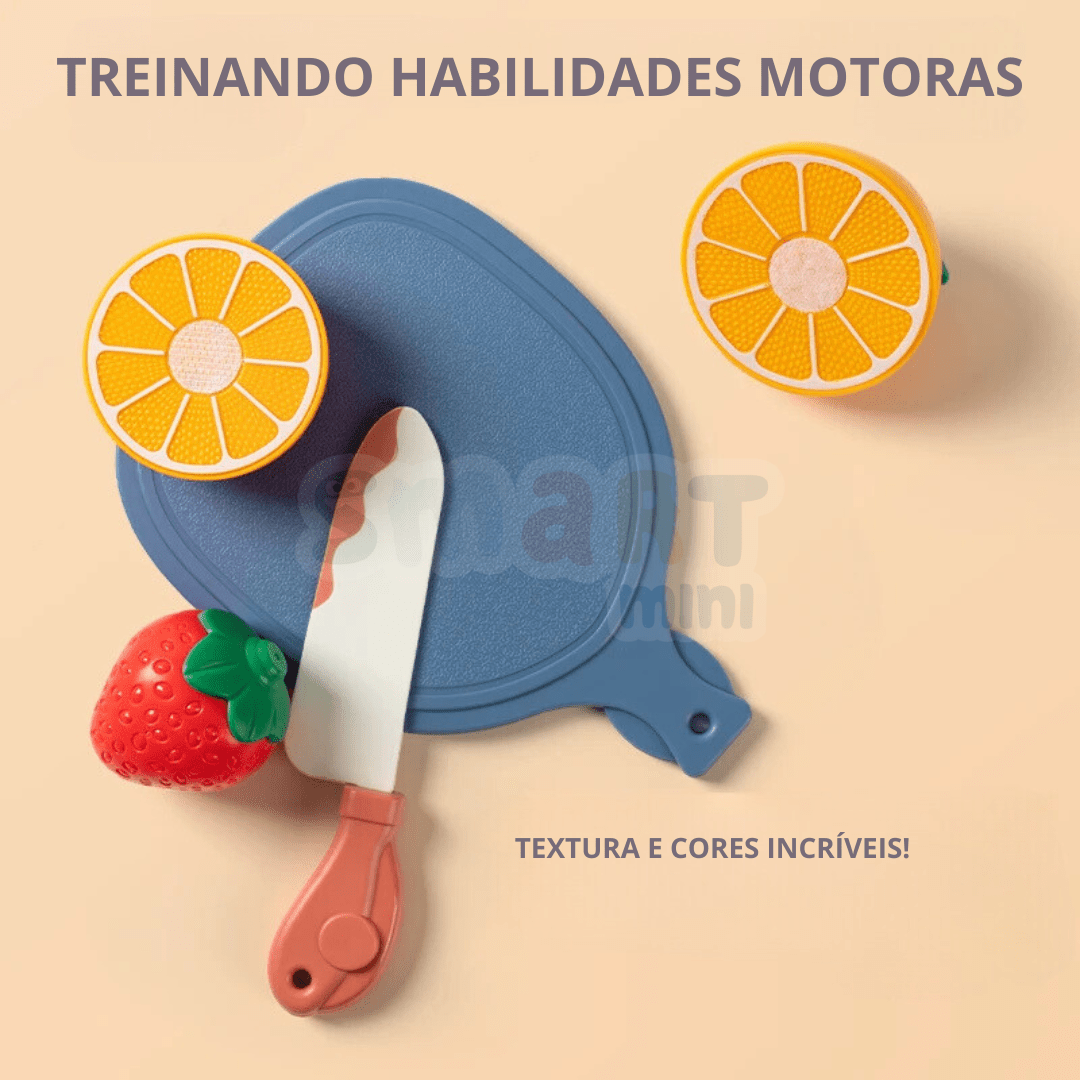 Conjunto de Corte de Frutas e Legumes - Brinquedo Montessori #Product_type# - Desenvolvimento infantil