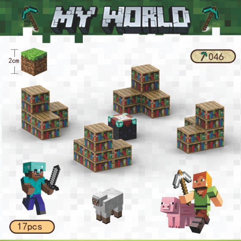 Blocos Magnéticos Minecraft - Brinquedo Montessori #Product_type# - Desenvolvimento infantil